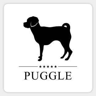 Puggle Black Silhouette Sticker
